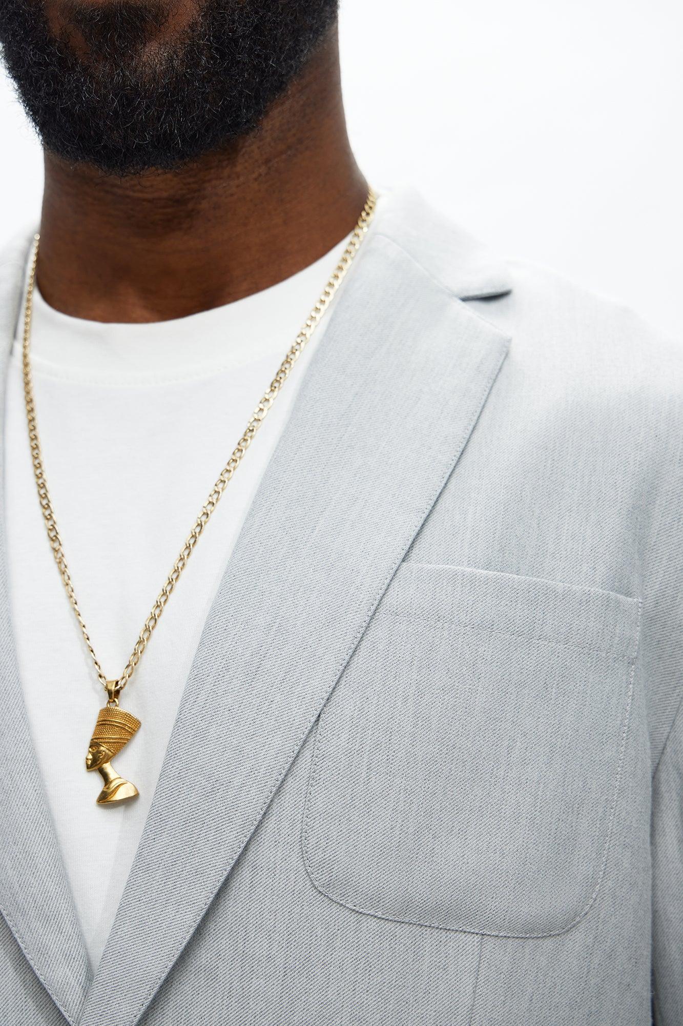 Slim Modern Lightweight Everyday Jacket - Light Grey Male Product Image