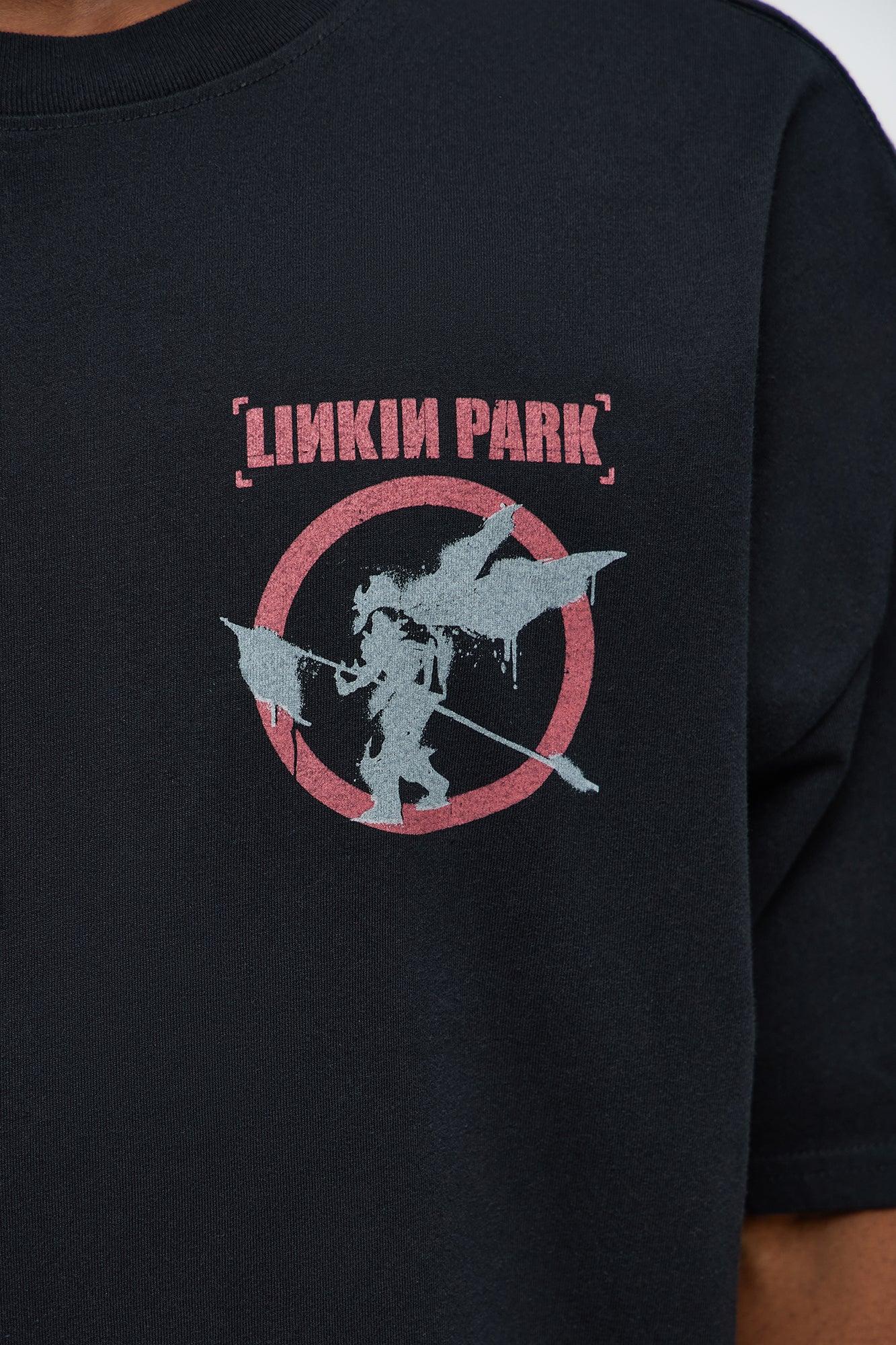 Linkin Park Hybrid Theory Oversized Short Sleeve Tee - Black Male Product Image