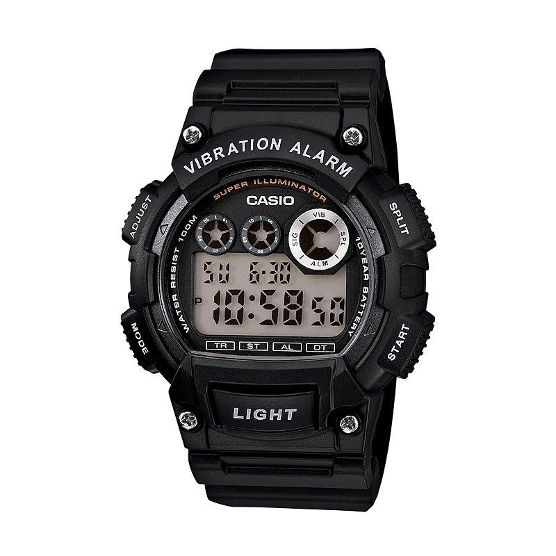 Casio Mens Digital Chronograph Watch, Silver Tone Product Image