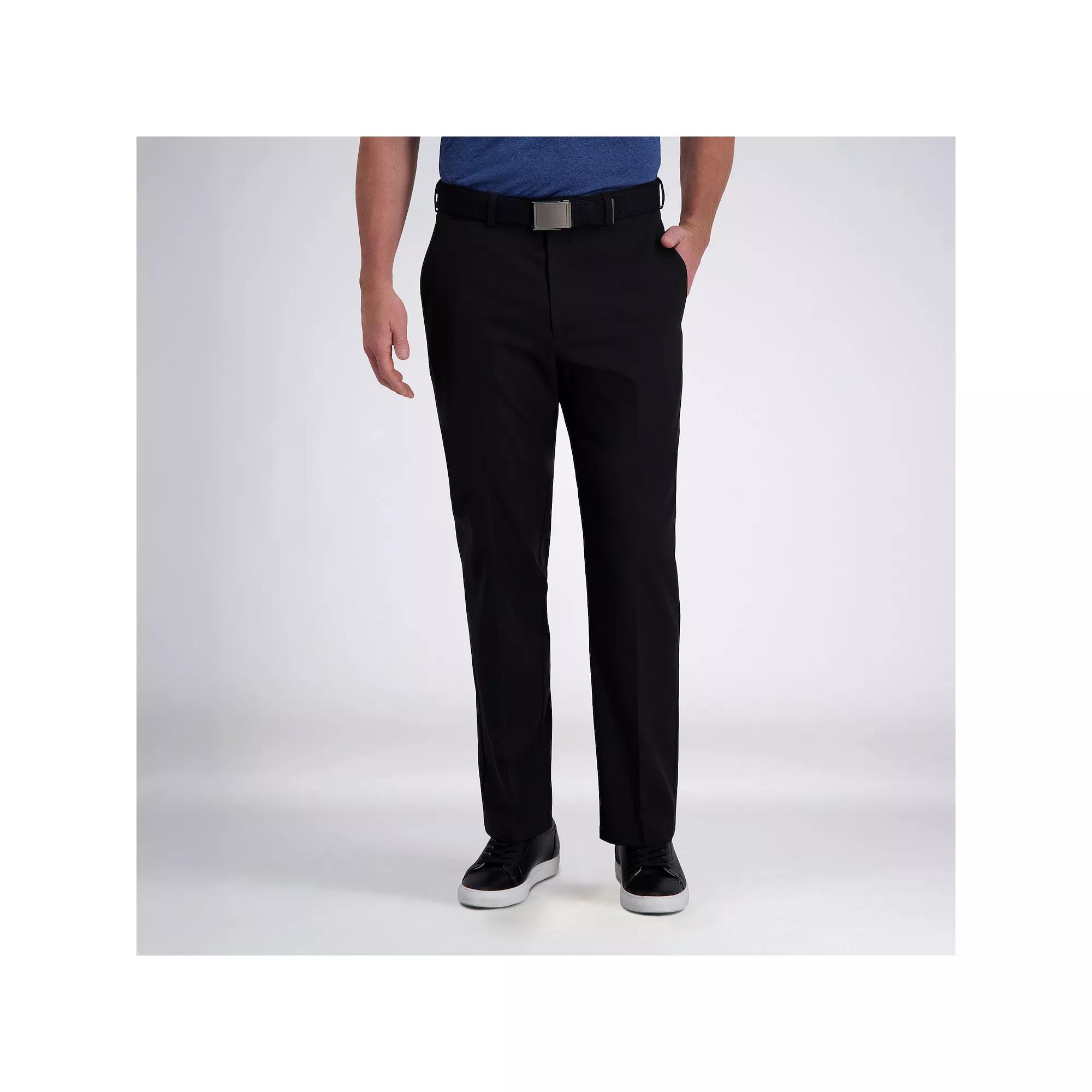 Men's Haggar® Cool Right® Performance Flex Classic-Fit Flat-Front Pants,  Product Image