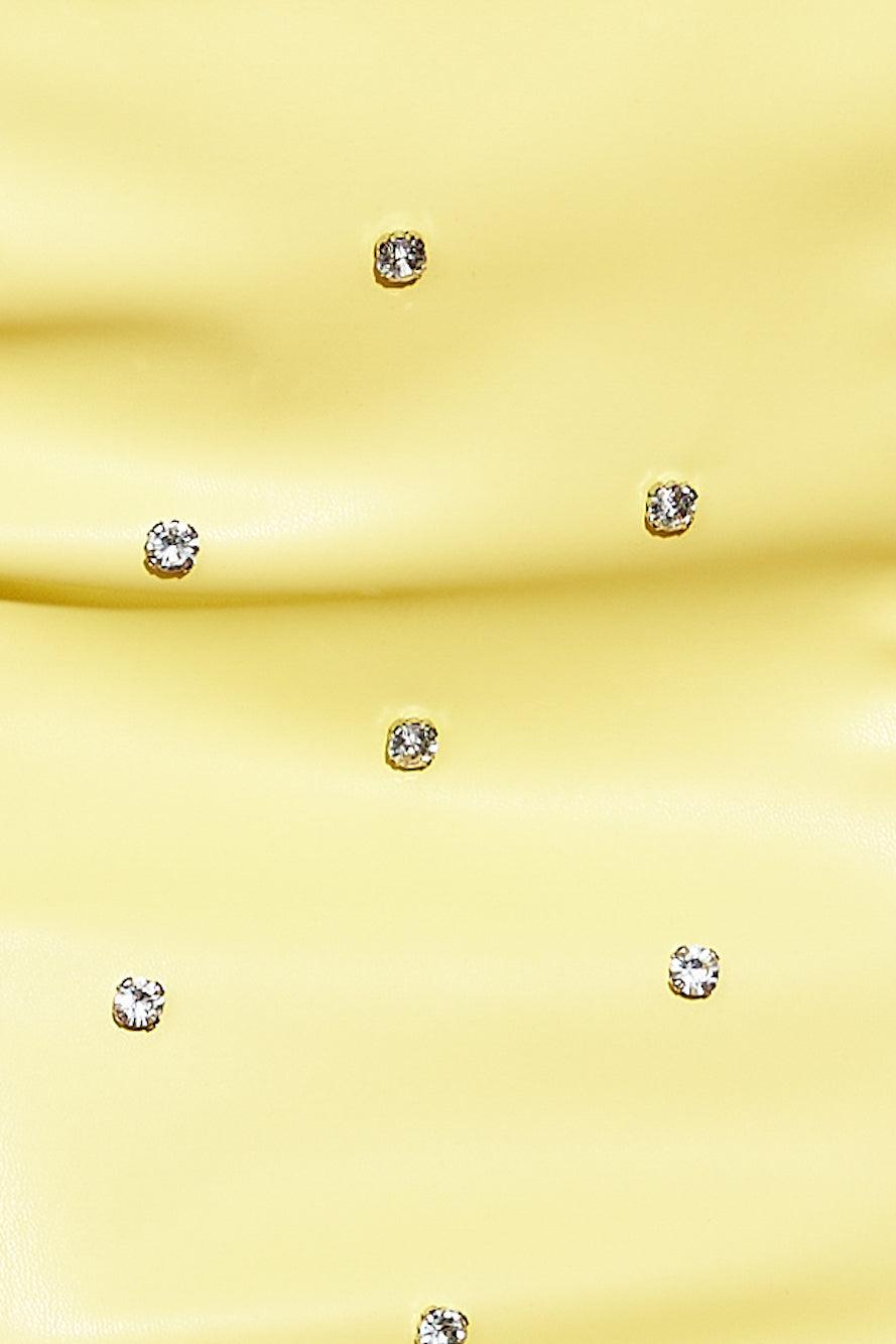 Luxe Sparkle Crop Top Yellow Product Image