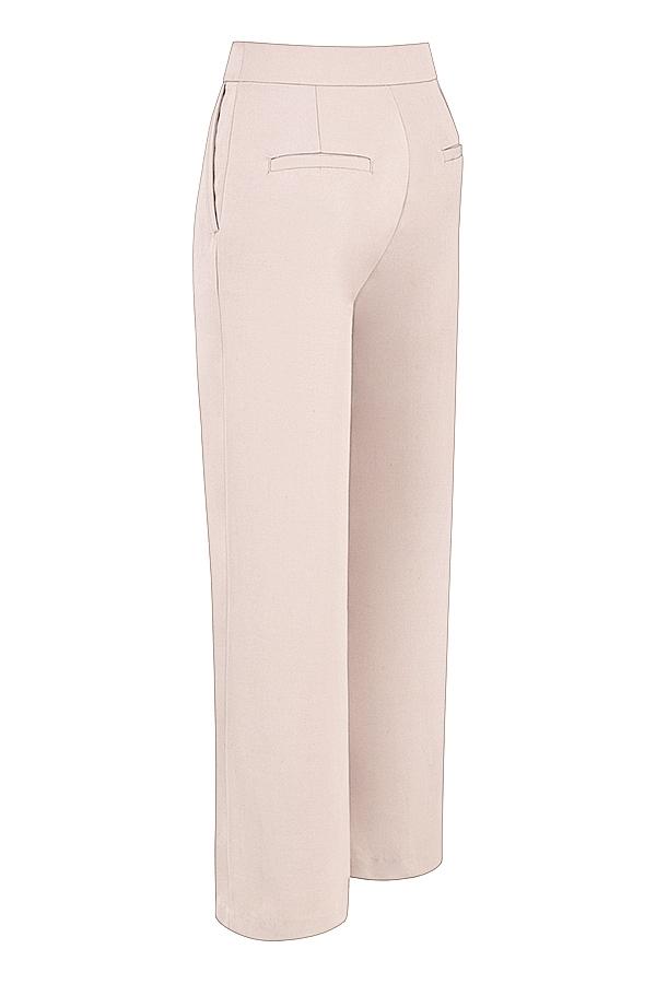 Alivia  beige loose fit trousers Product Image