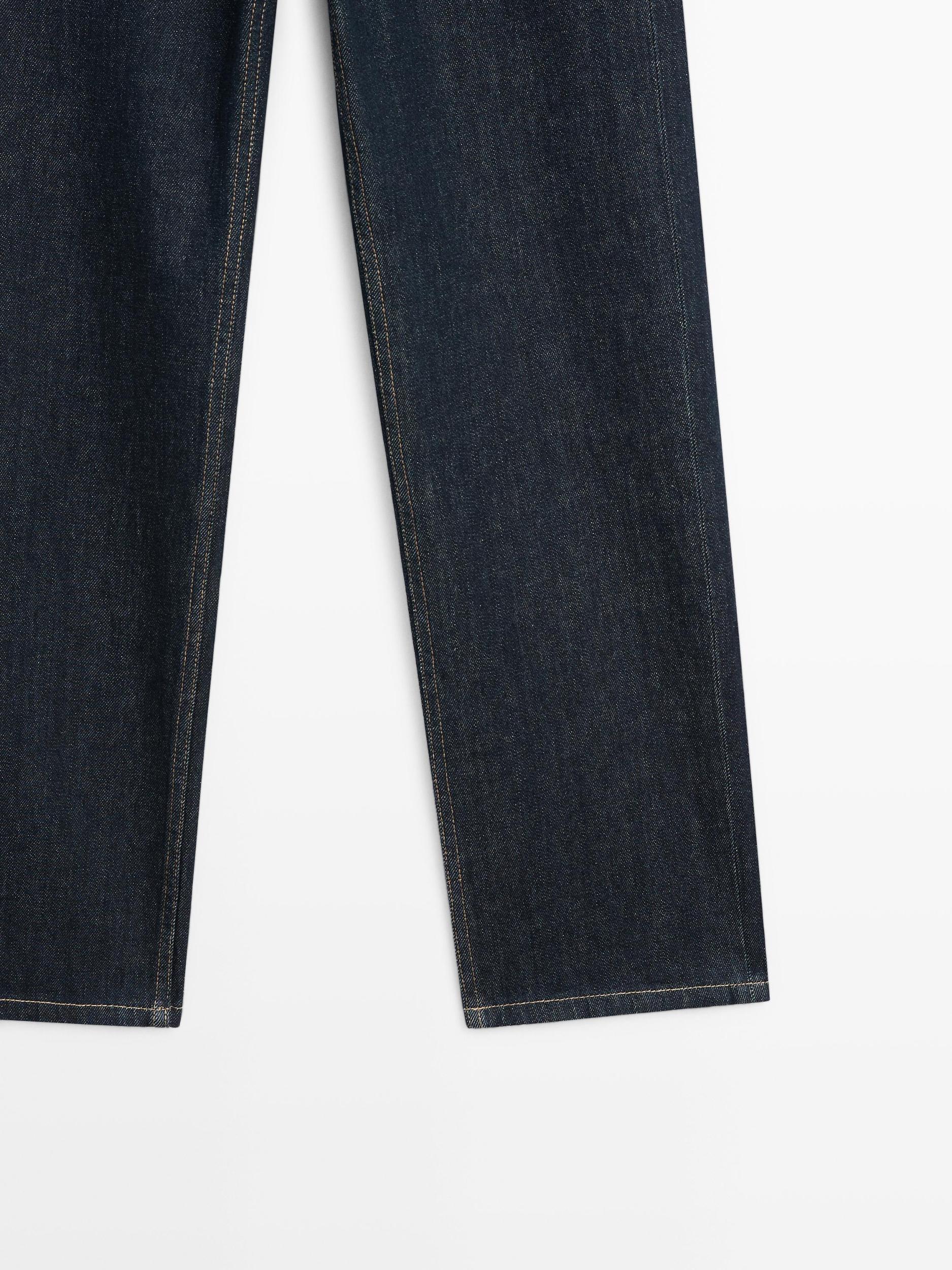 Straight-leg high-waist jeans Product Image
