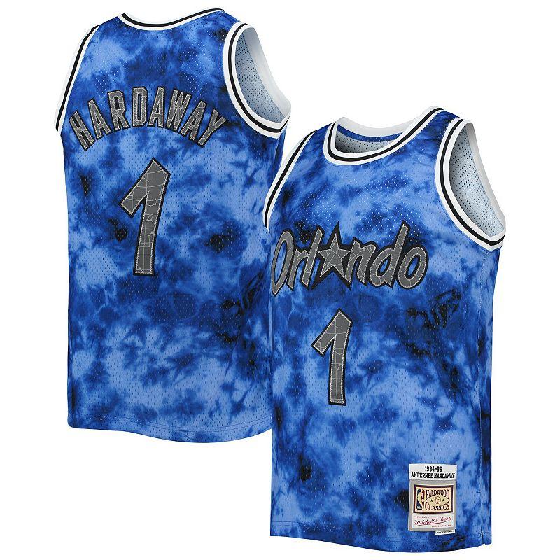 Mens Mitchell & Ness Penny Hardaway Blue Orlando Magic 1994/95 Galaxy Swingman Jersey Product Image