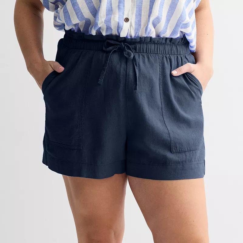 Plus Size Sonoma Goods For Life® Femme Shorts, Women's, Size: 1XL, Valen River Product Image