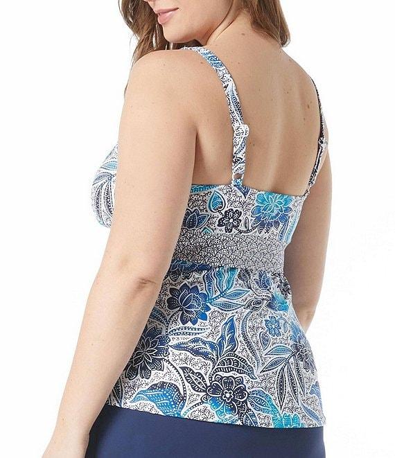 Beach House Plus Size Paloma Beach Solids Emma Swim Skort Product Image