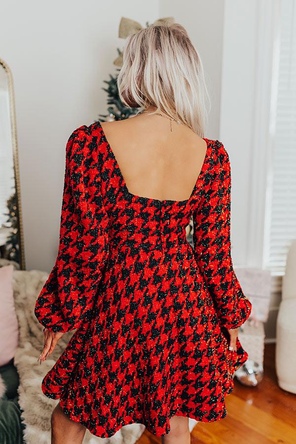 Twirl The Day Away Tweed Mini Dress Product Image