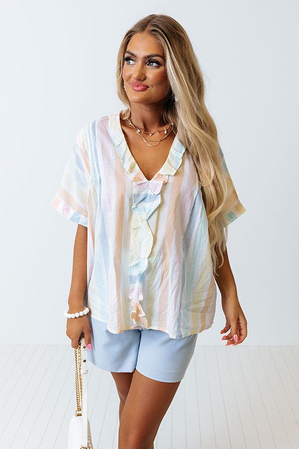 Summer Fun Stripe Shift Top Product Image