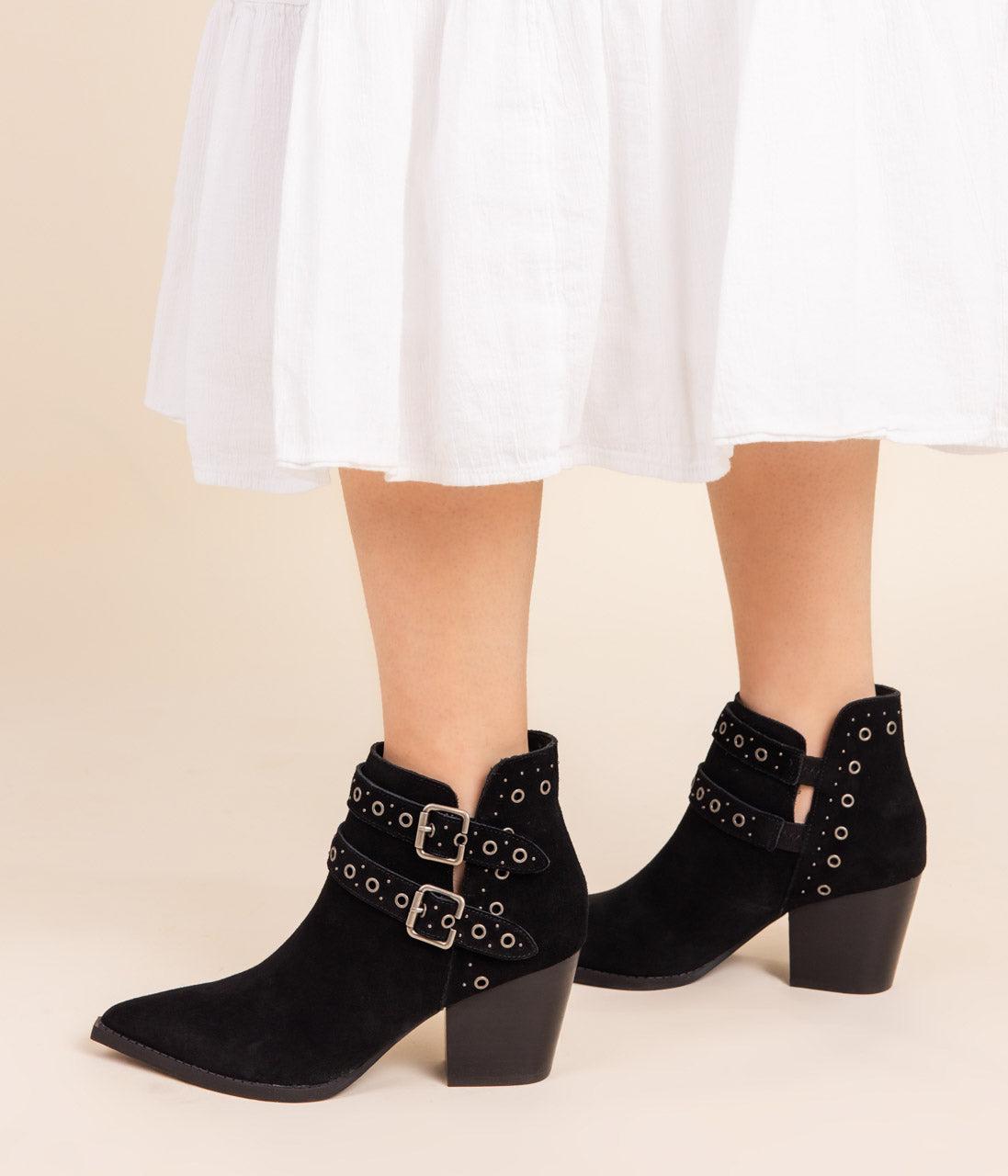 Elsa Leather Ankle Boot in Black (Online Exclusive) Product Image