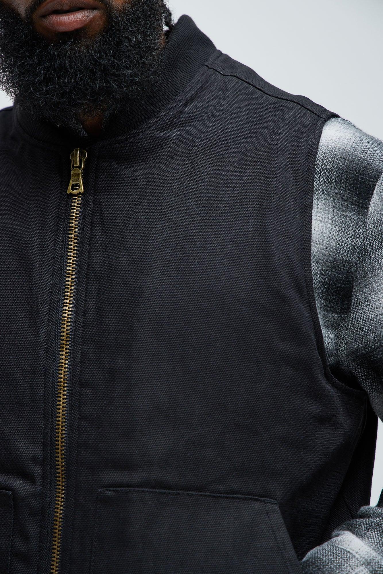 Alexander Utility Canvas Vest - Black Product Image