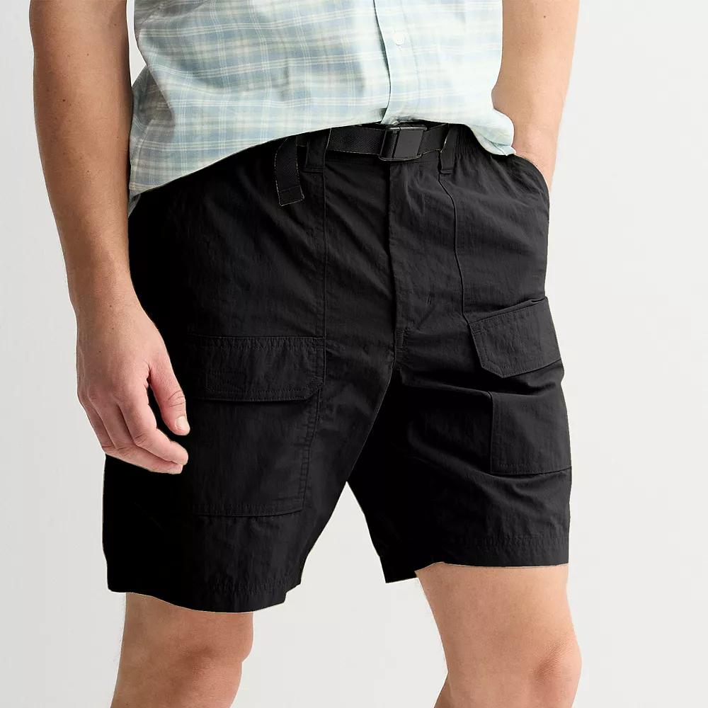 Men's Sonoma Goods For Life® 8.5-in. The Belted Outdoor Shorts, Size: 32 8.5 IN, Iron Ore Product Image
