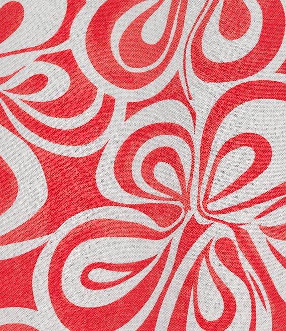 Charlie B. Linen Blend Floral Print Crew Neck Sleeveless Top Product Image