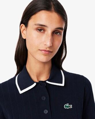 Short Sleeved Polo Collar Golf Sweater Product Image