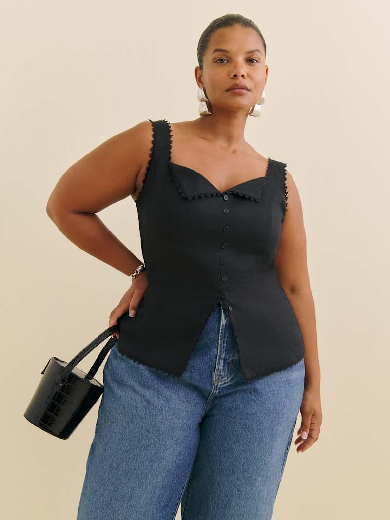 Viola Linen Top Es Product Image