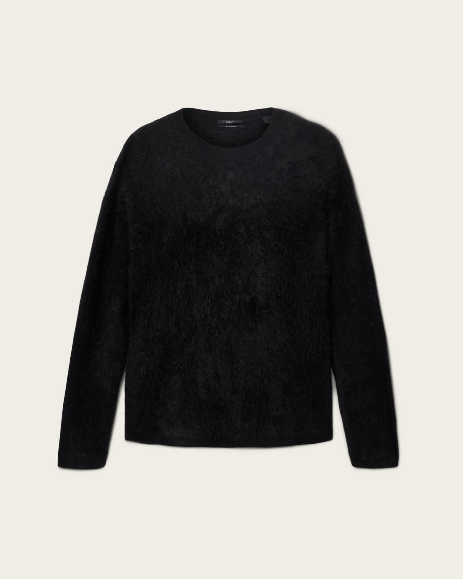 Rebel Cashmere Sweater Black | ALLSAINTS US Product Image