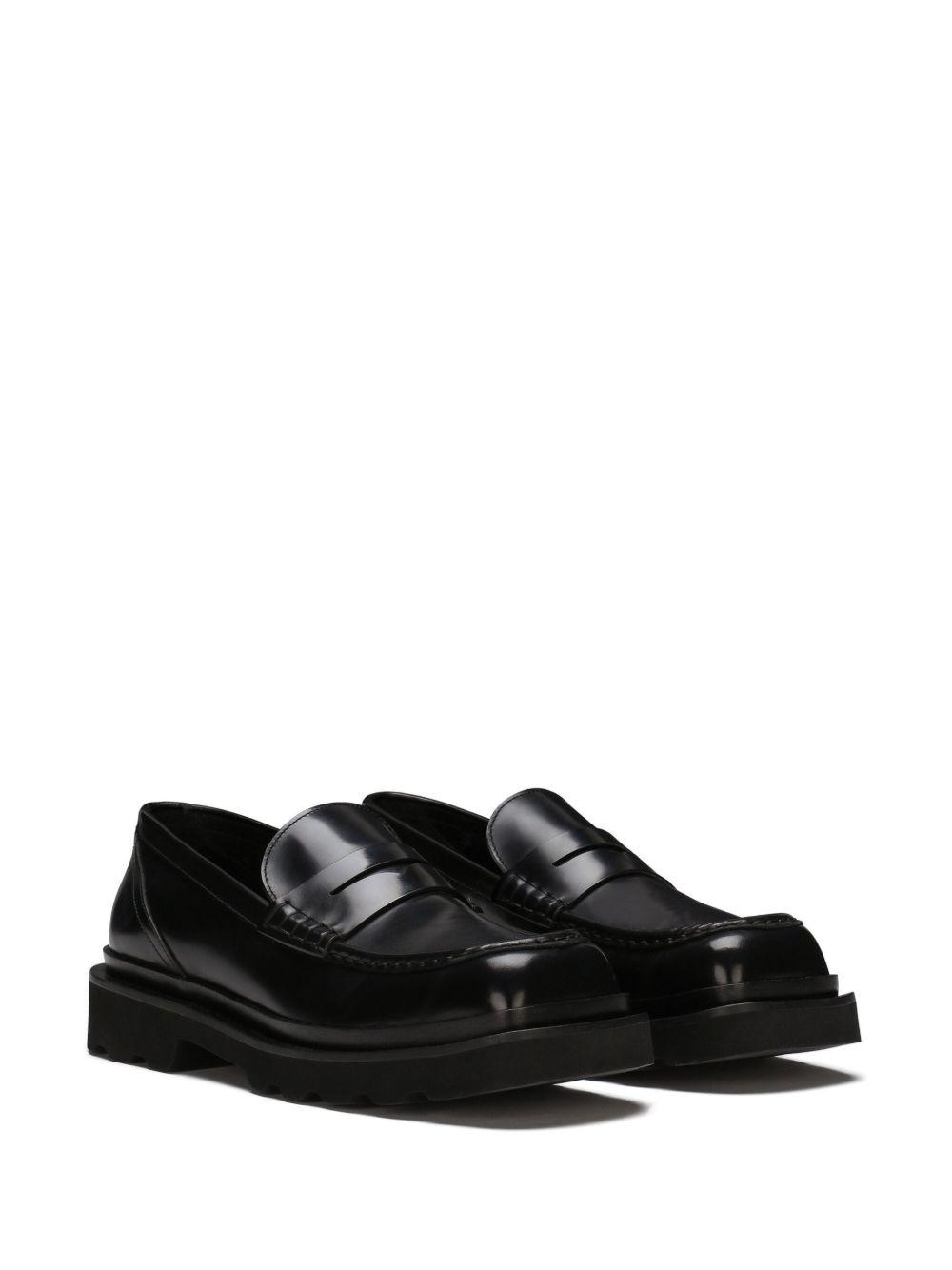 penny-slot leather loafers Product Image