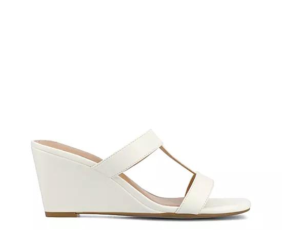 Journee Clodie Women's Slip-On Wedge Sandals,  Product Image