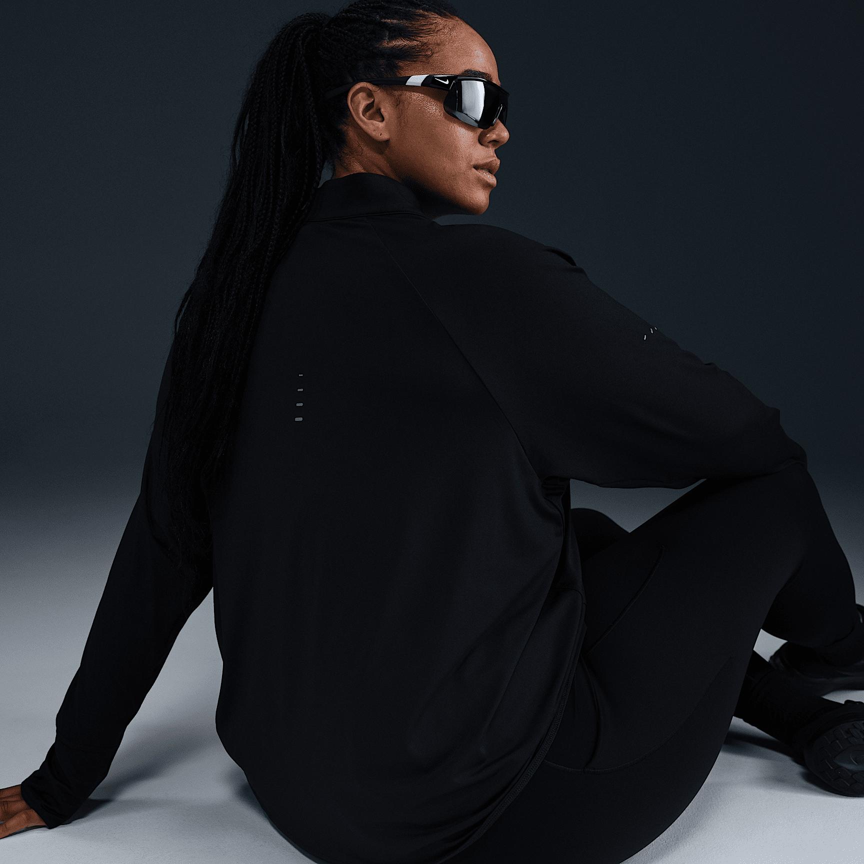 Nike Womens Swift Dri-FIT UV 1/4-Zip Running Top (Plus Size) | HQ0501-010 Product Image