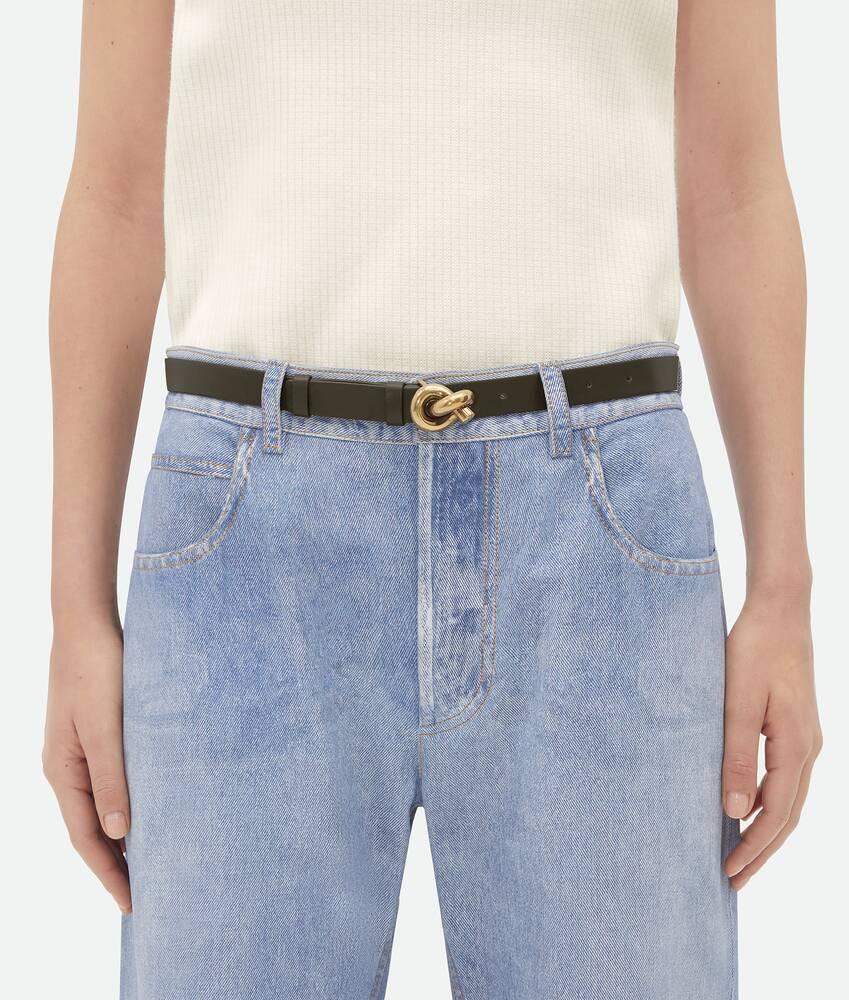 Women's Knot Belt in Kaki Product Image