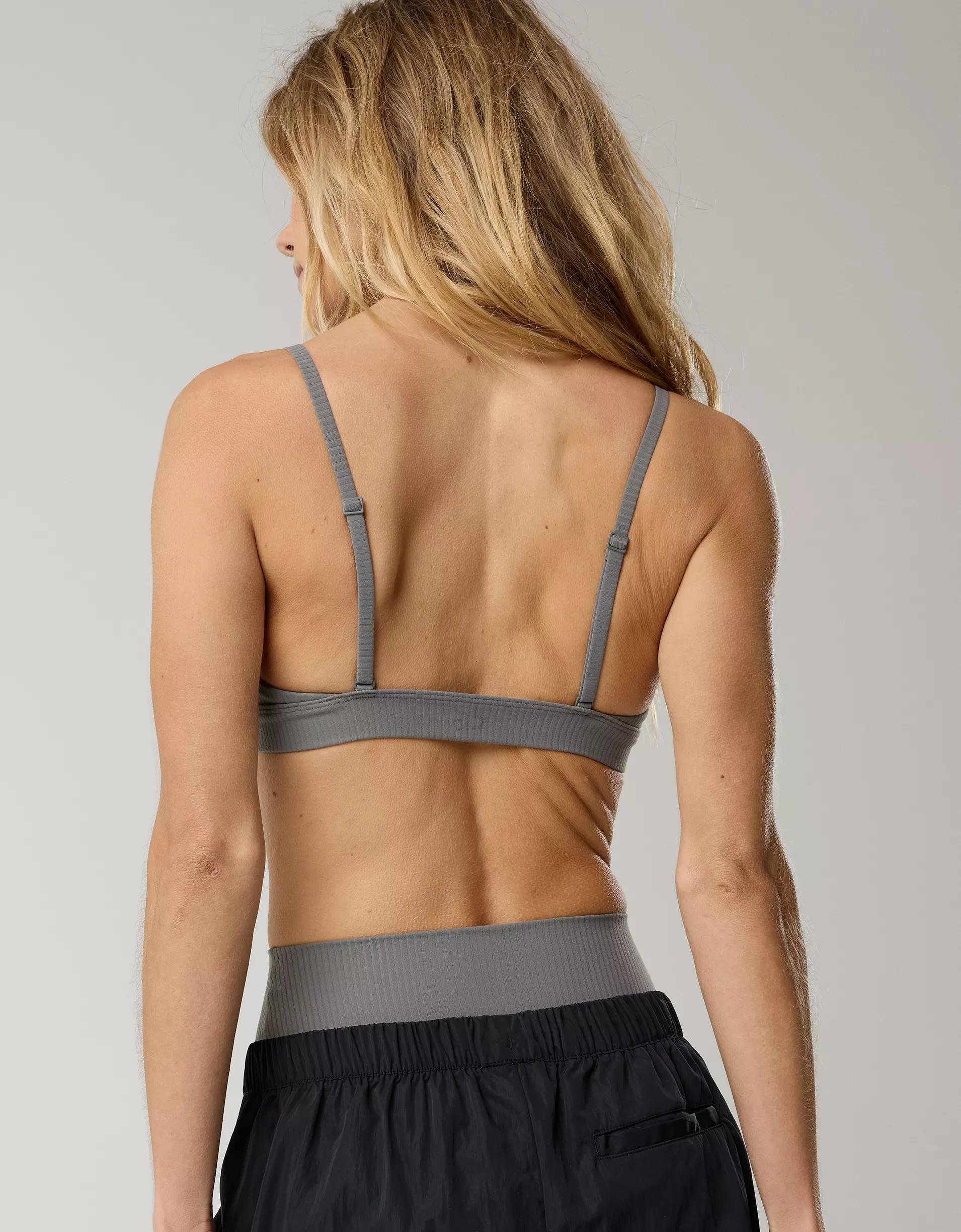 OFFLINE By Aerie Real Me XTRA Rib Triangle Sports Bra Product Image