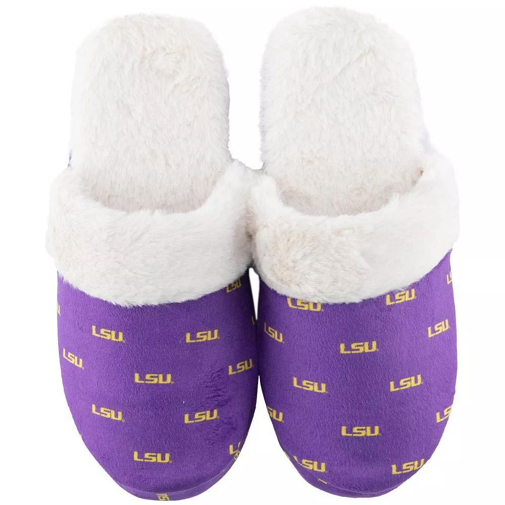 Women's ZooZatz LSU Tigers Faux Fur Slippers,  Product Image