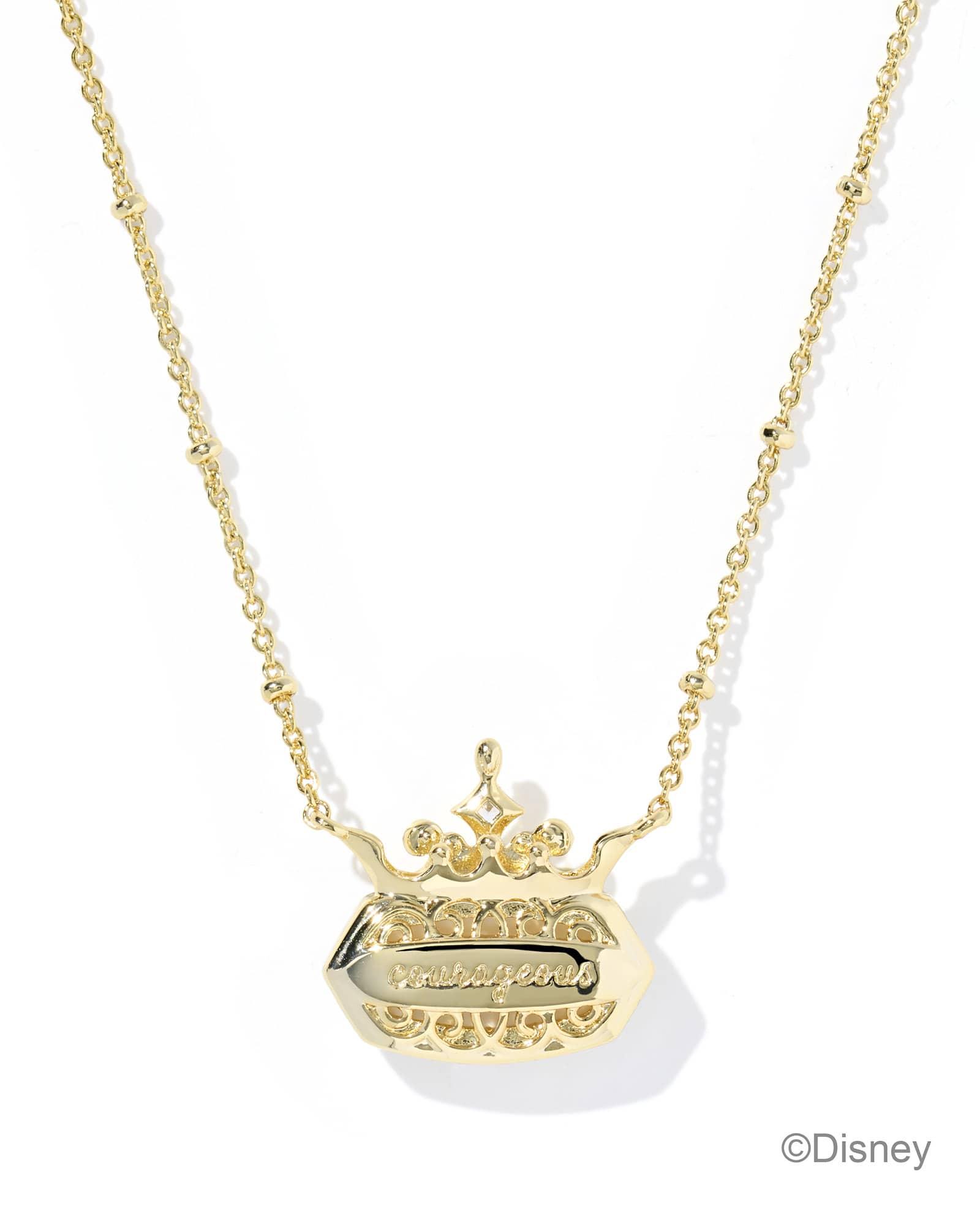 Disney | Kendra Scott Elisa Princess Gold Short Pendant Necklace Product Image