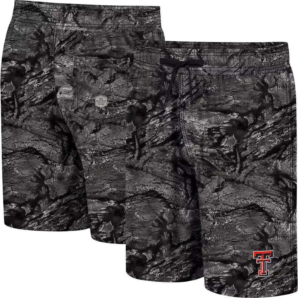 Men's Colosseum Charcoal Kansas State Wildcats Realtree Aspect Ohana Swim Shorts,  Product Image