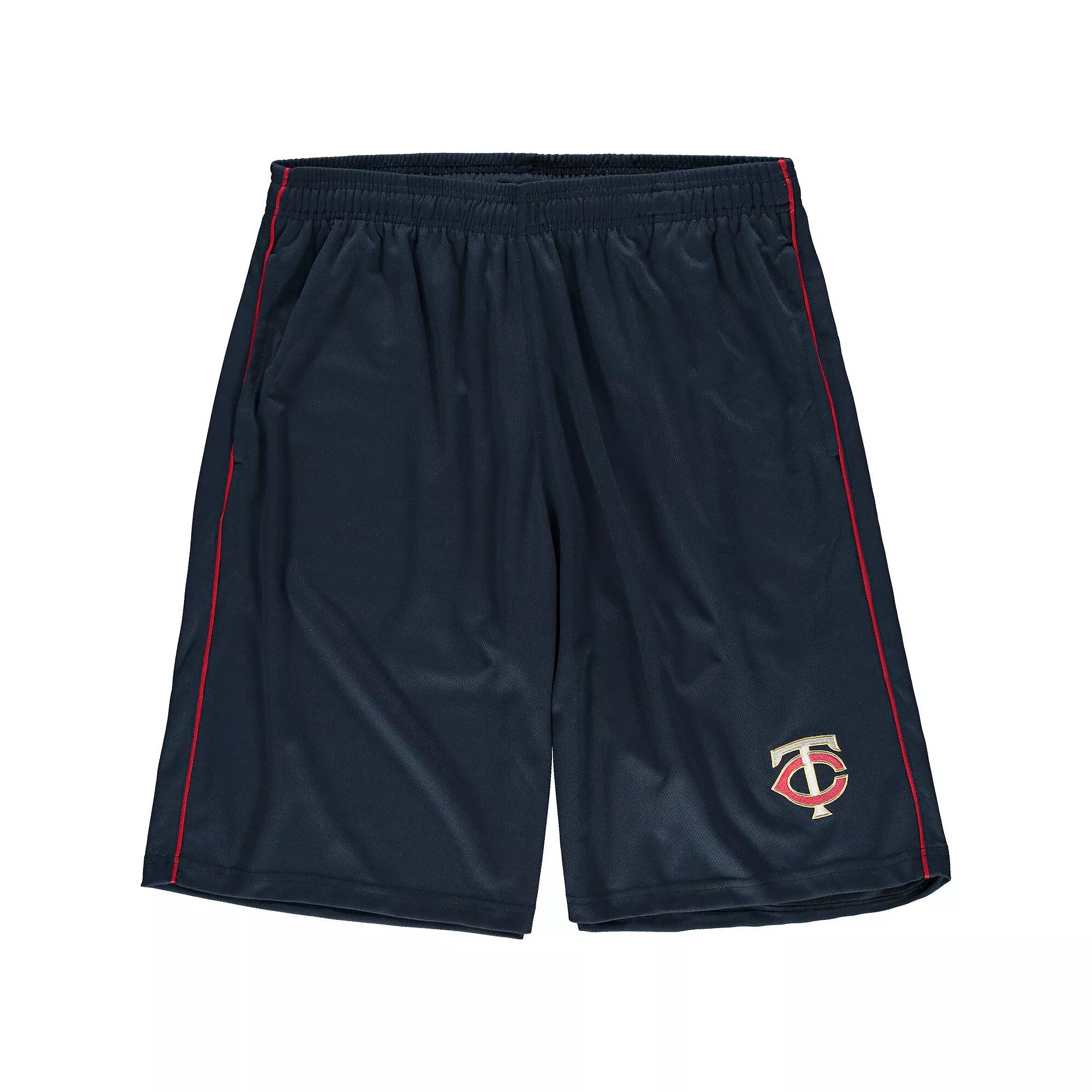 Men's Majestic Navy Minnesota Twins Big & Tall Mesh Shorts, Size: 5XB, Blue Product Image