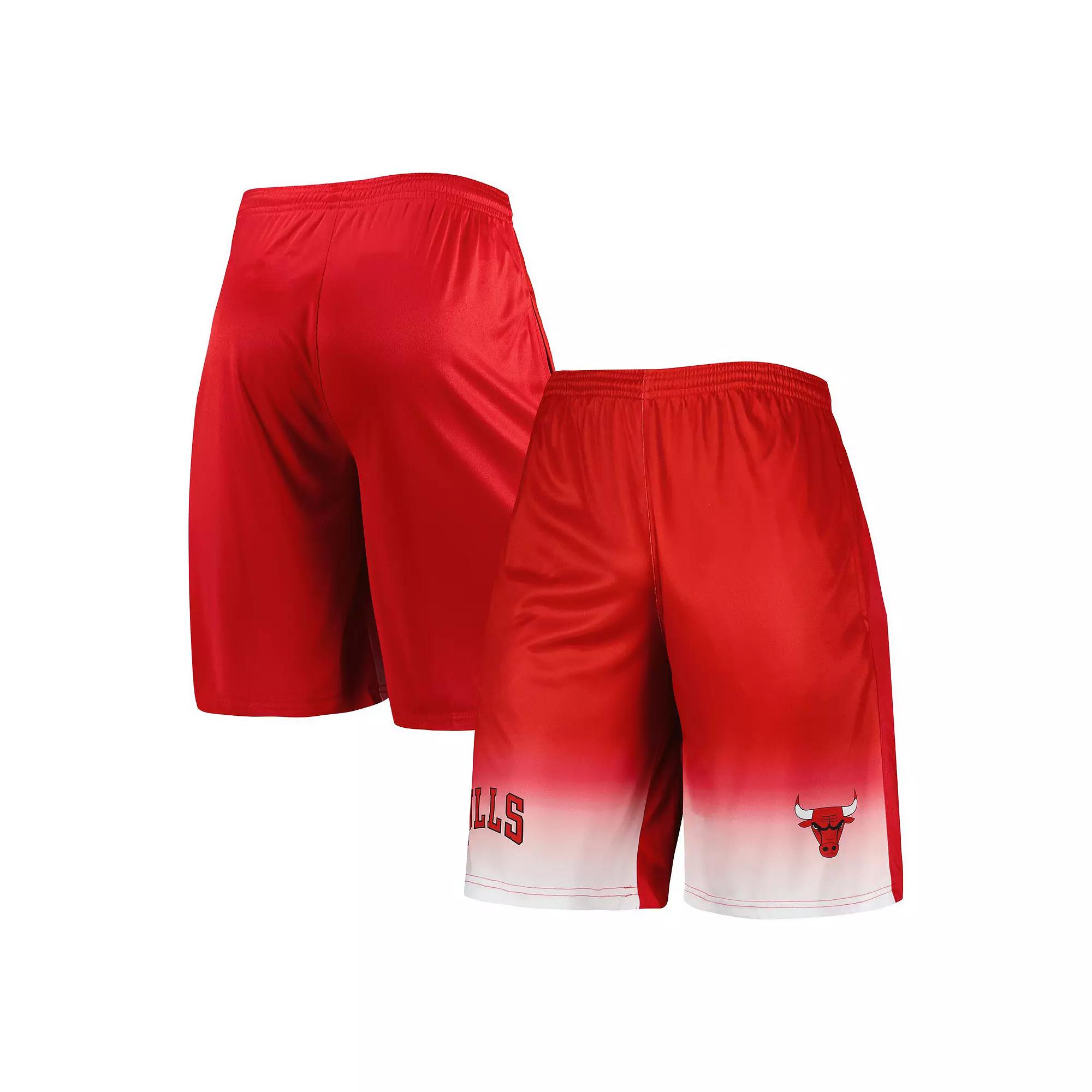 Men's Fanatics Branded Red Chicago Bulls Fadeaway Shorts, Size: Medium Product Image