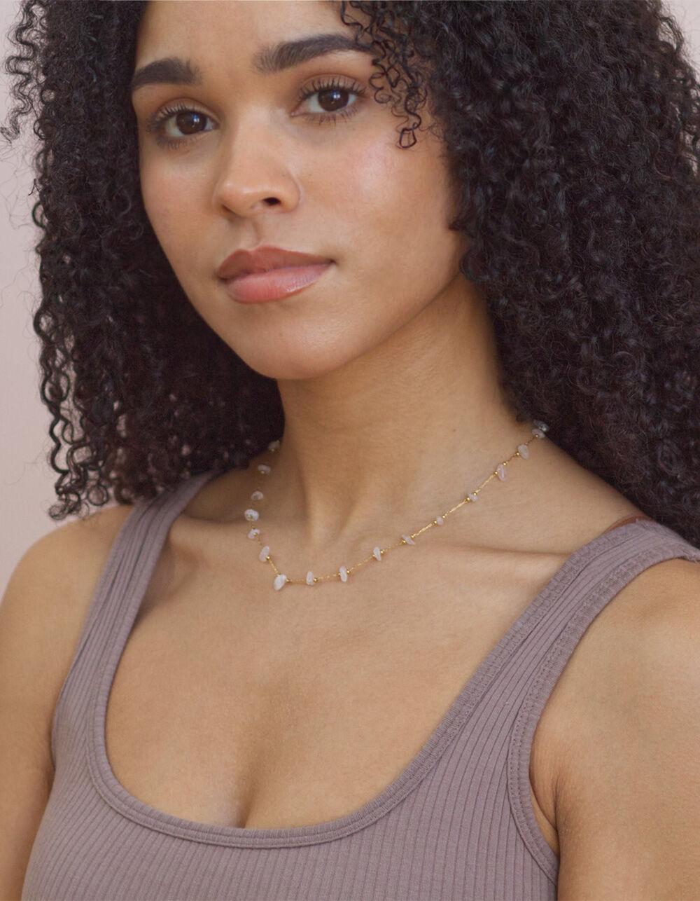 SALTY CALI Drops Of Energy Necklace - PURPLE Product Image