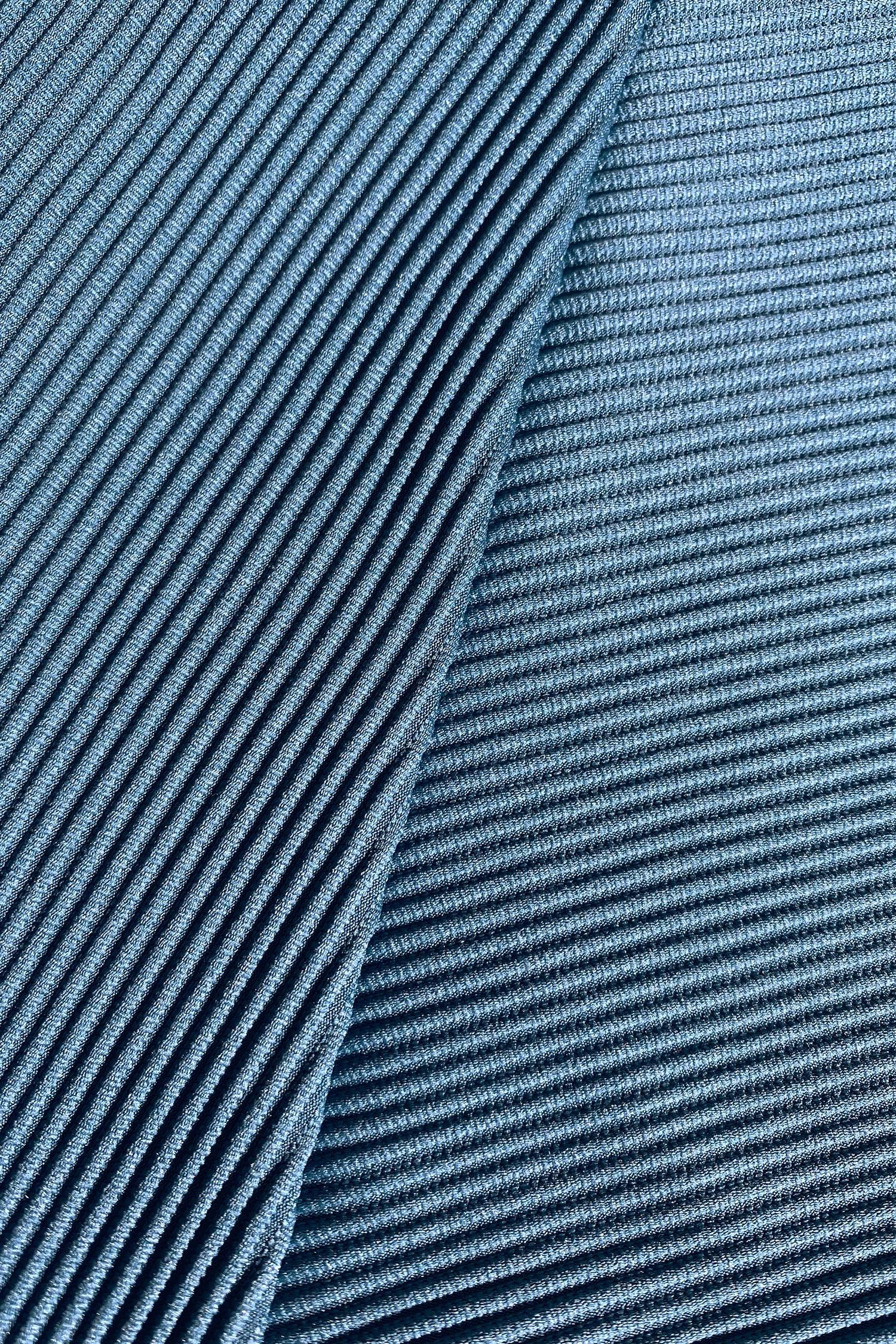 Rib Scoop Bandeau & High Waist Bikini Set Product Image