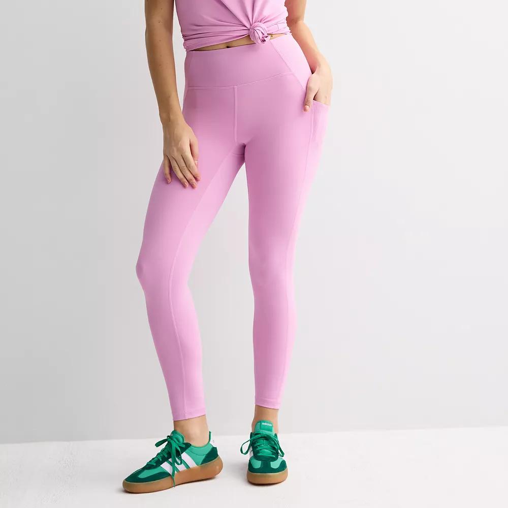 Women's Tek Gear® Ultrastretch Rib Pieced 7/8 Leggings Product Image