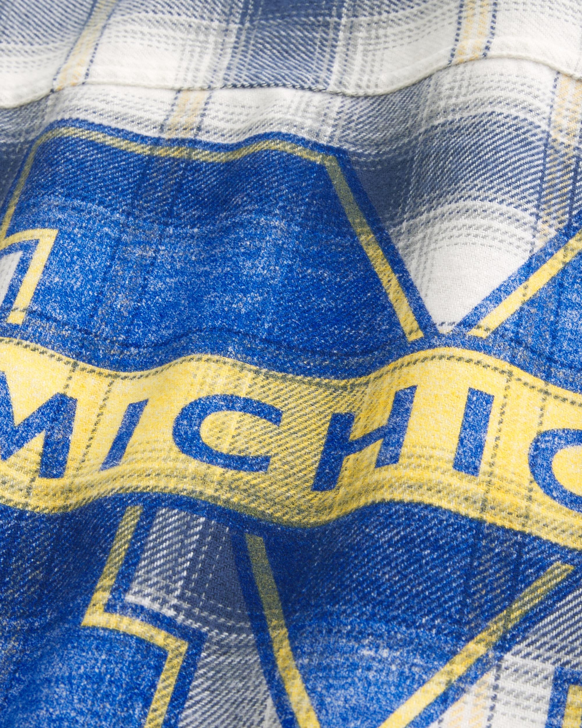 University of Michigan Graphic Flannel Shirt Product Image