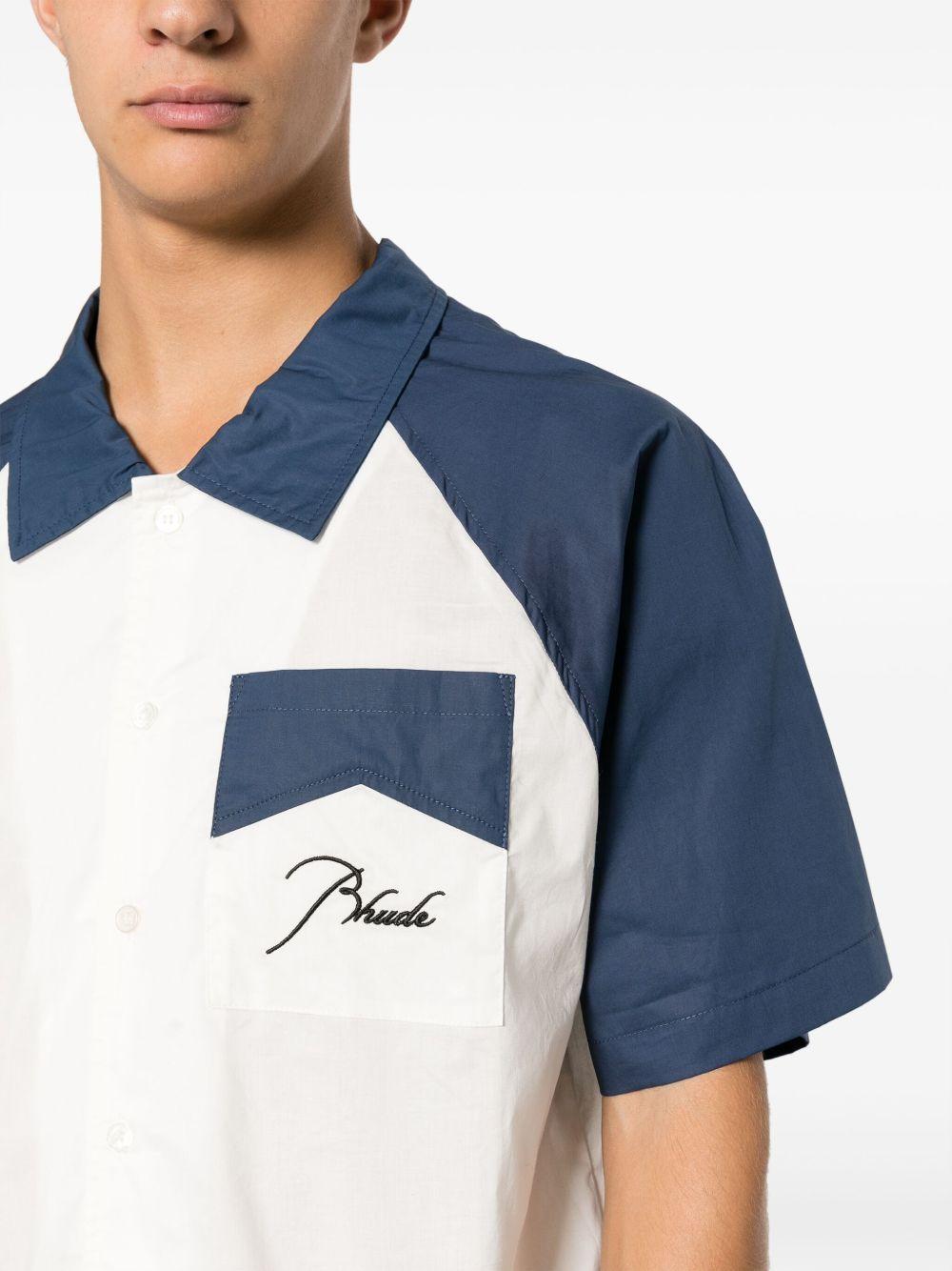 two-tone cotton shirt Product Image