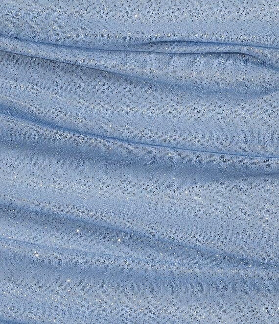 Jump Glitter Cowl Neck Spaghetti Strap Dress Product Image