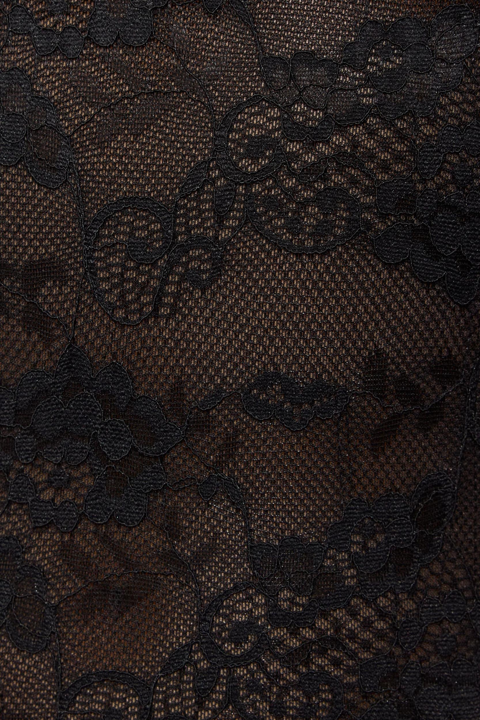 Halter Plunge Lace Top Product Image