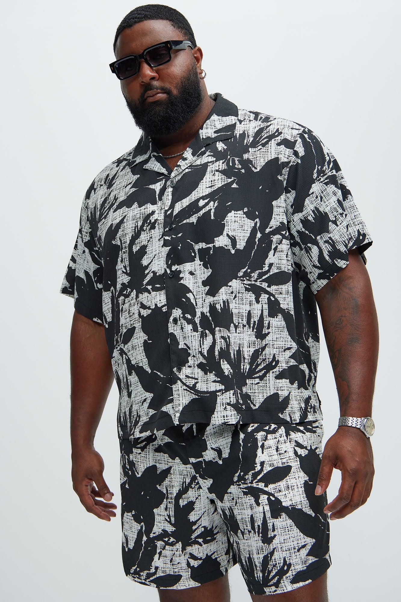 Gazette Textured Shirt - Black/combo Product Image