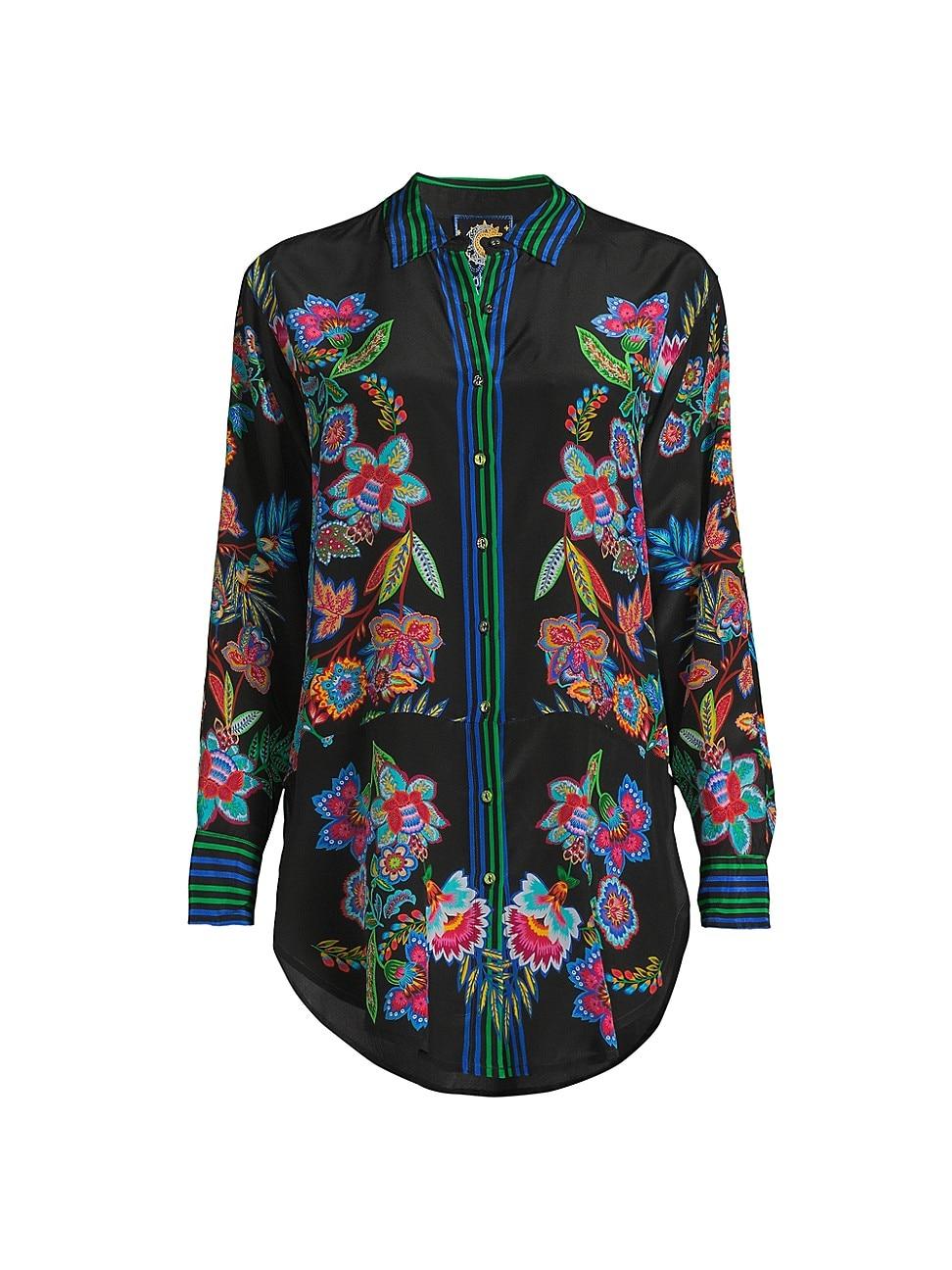 Womens Pujha Edgelong Silk Tunic Product Image