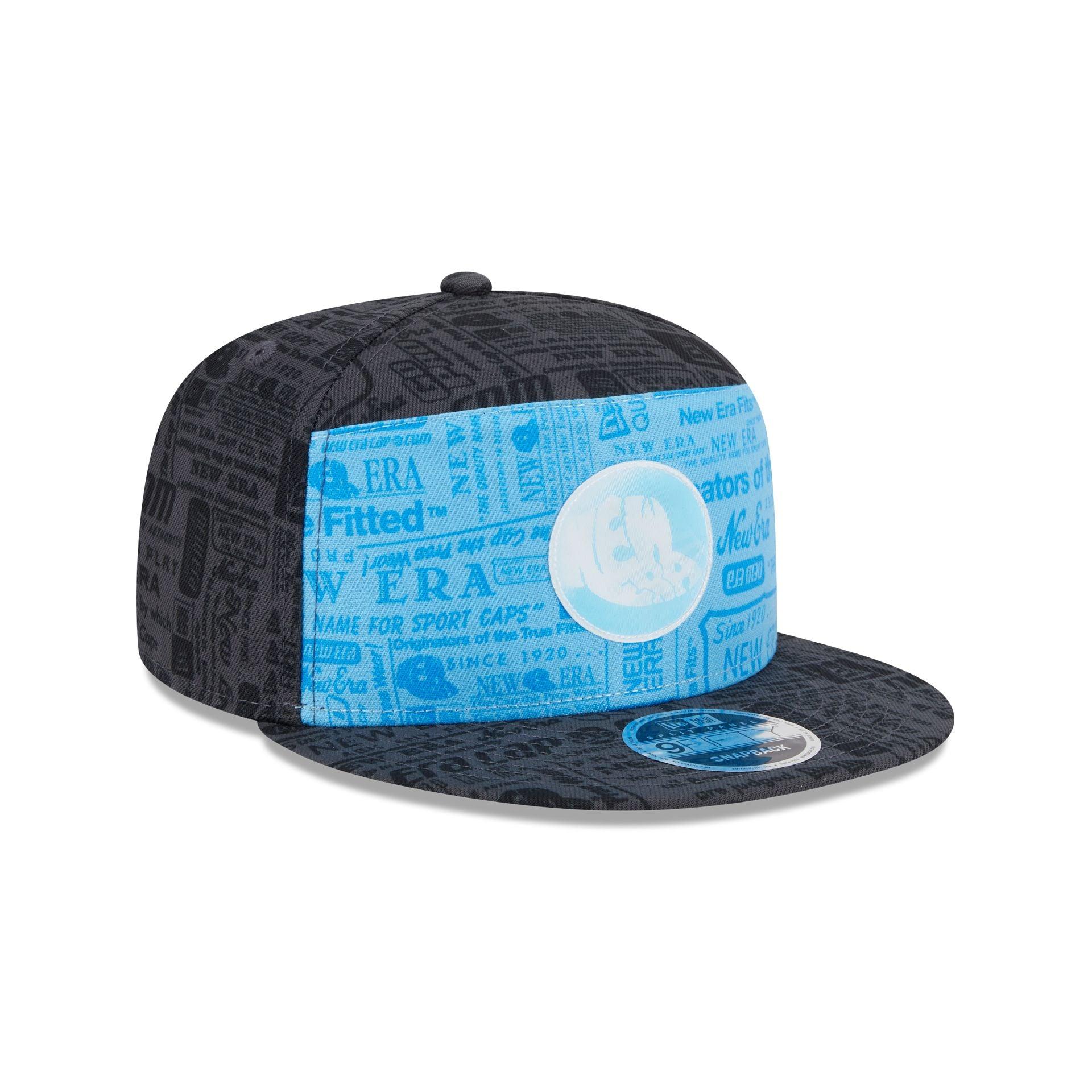 New Era Cap Cerulean Blue Split Panel 9FIFTY Snapback Male Product Image