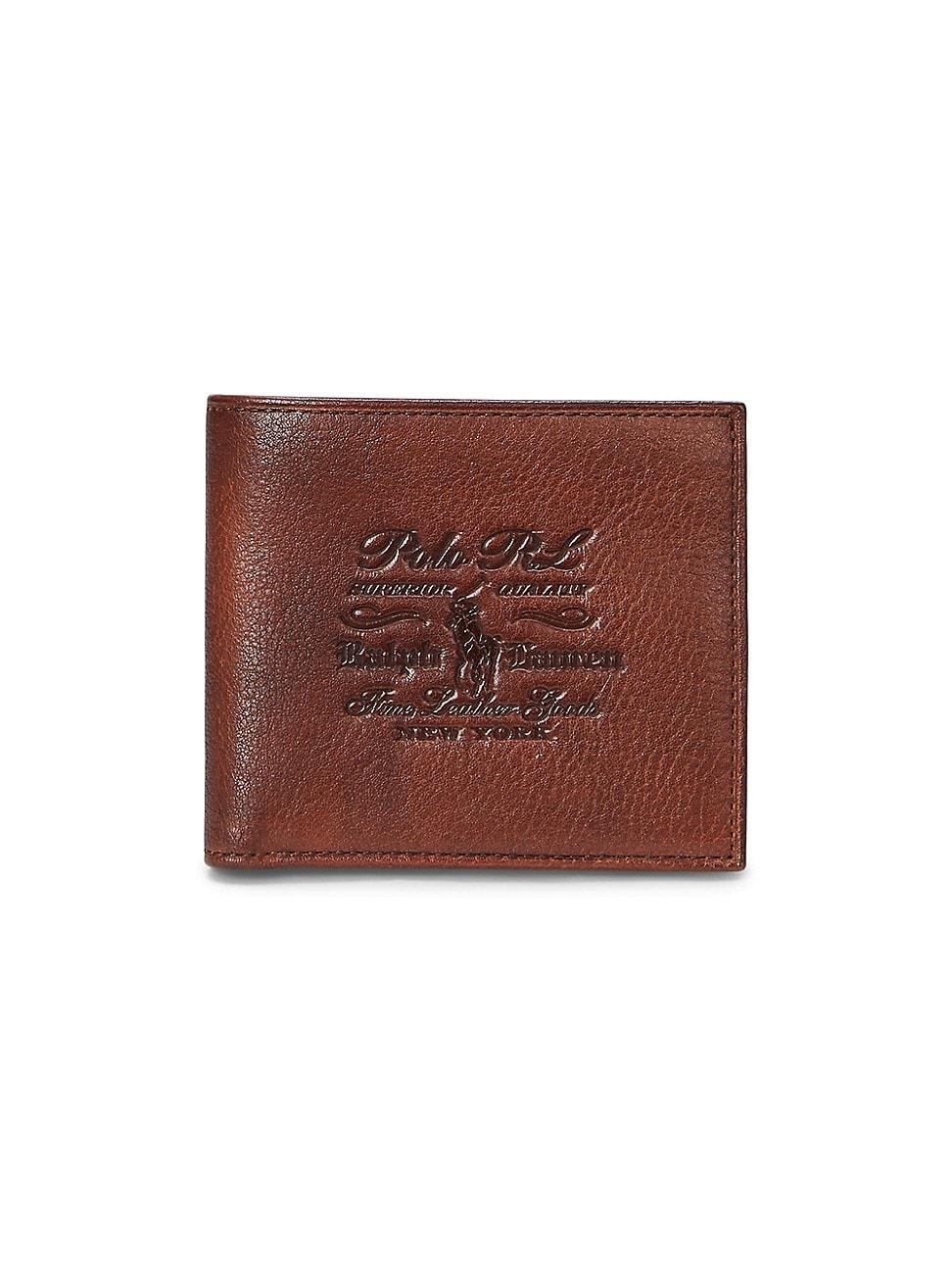 Mens Medium Leather Billfold Wallet Product Image