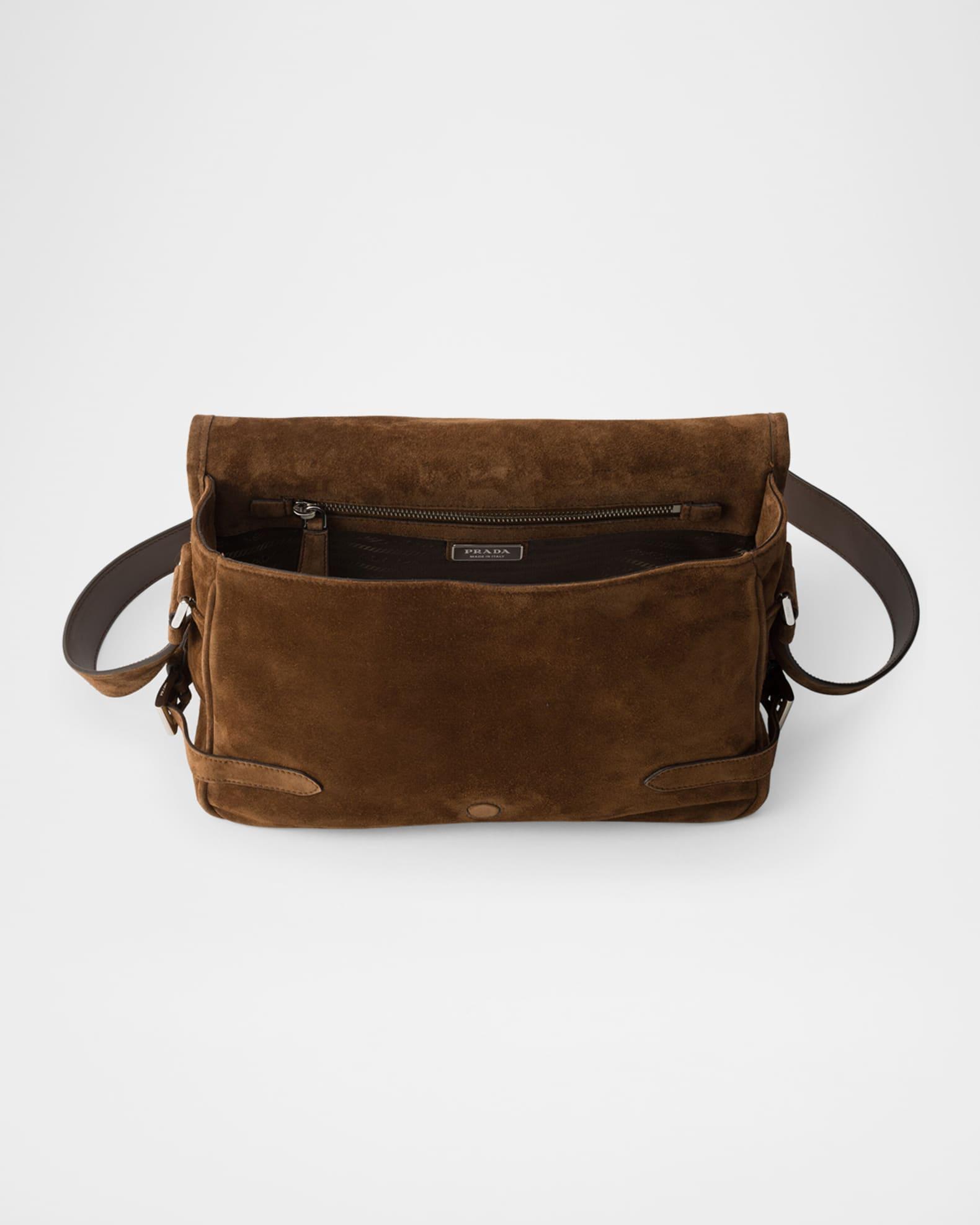 Men's Suede Shoulder Bag Product Image
