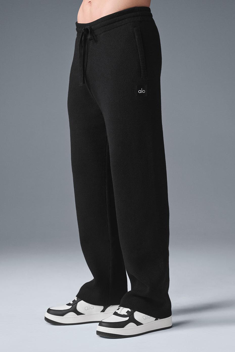 Scholar Straight Leg Sweatpant - Black Male Product Image