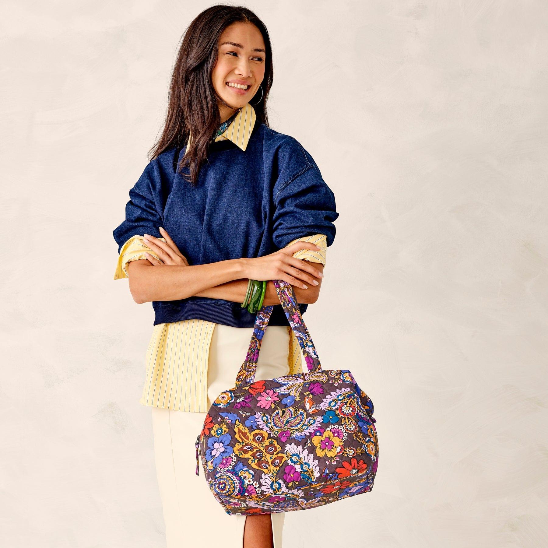 Vera Bradley Large Miramar Weekender Women in Starry Paisley Blue Product Image