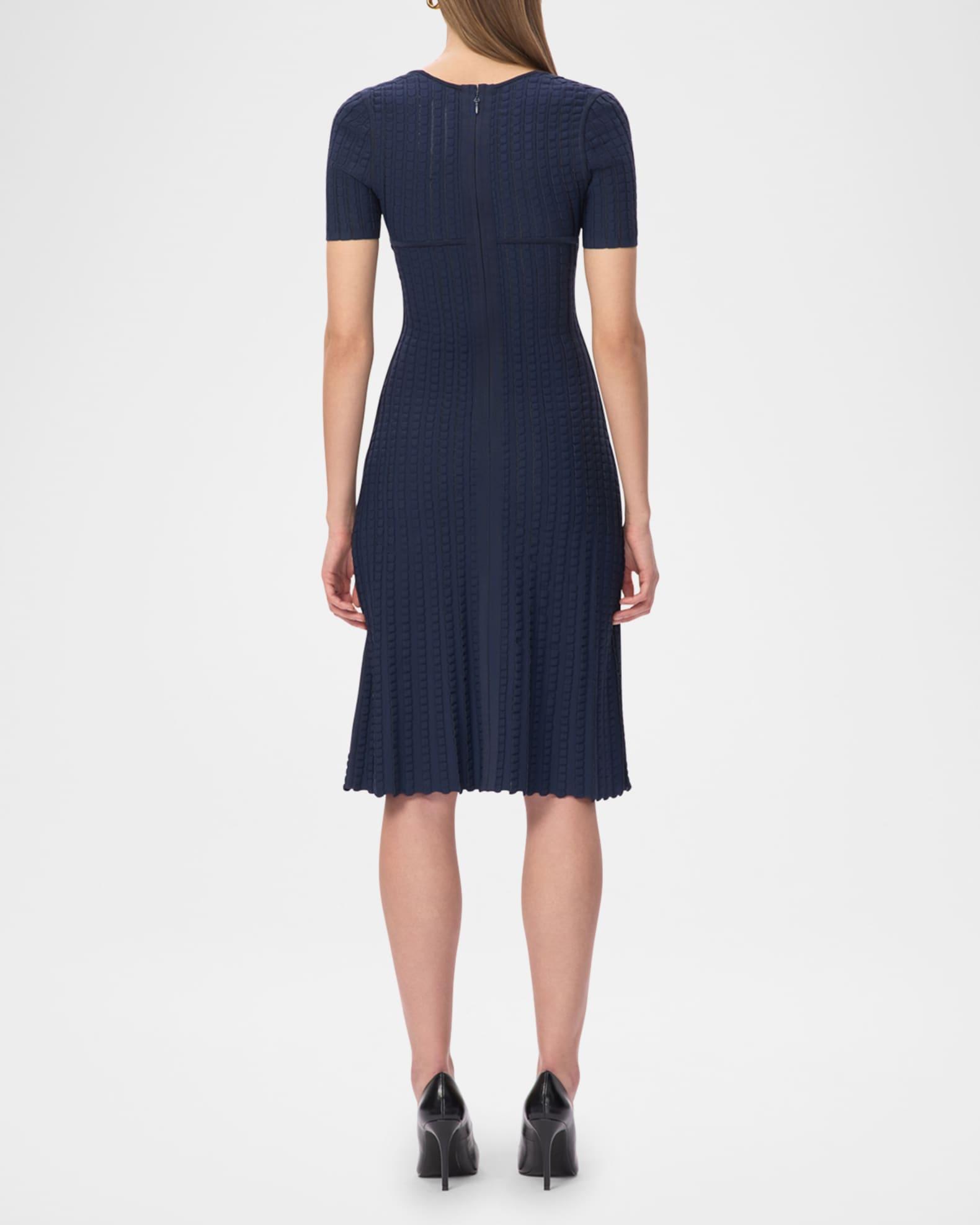 The Calista Textured Scoop-Neck Dress Product Image