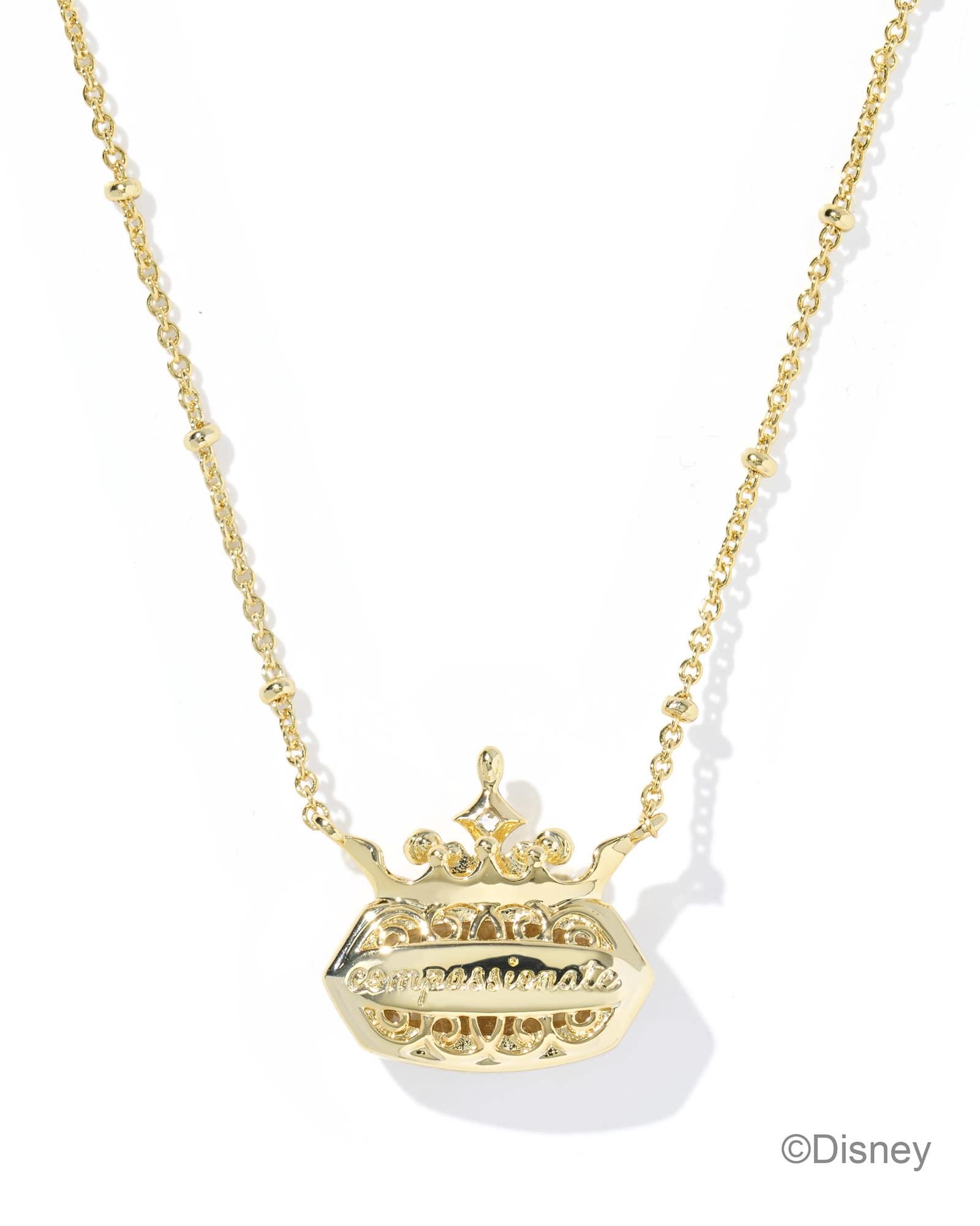 Disney | Kendra Scott Elisa Princess Gold Short Pendant Necklace Product Image