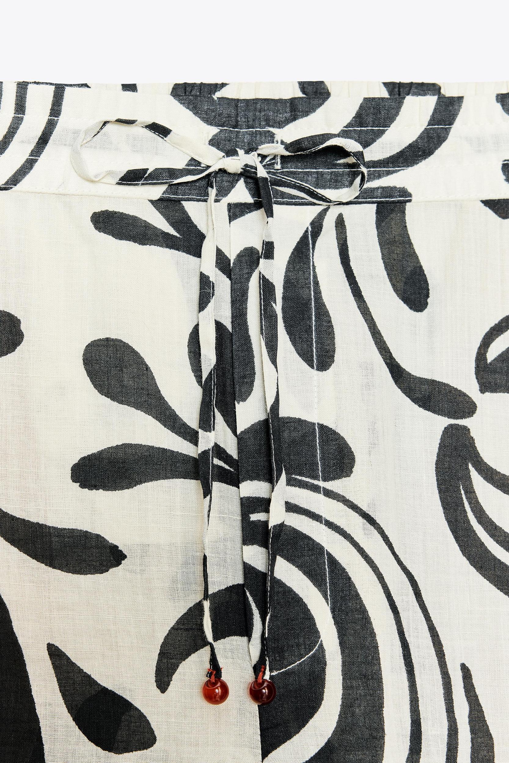 RAMIE PRINT PANTS ZW COLLECTION Product Image