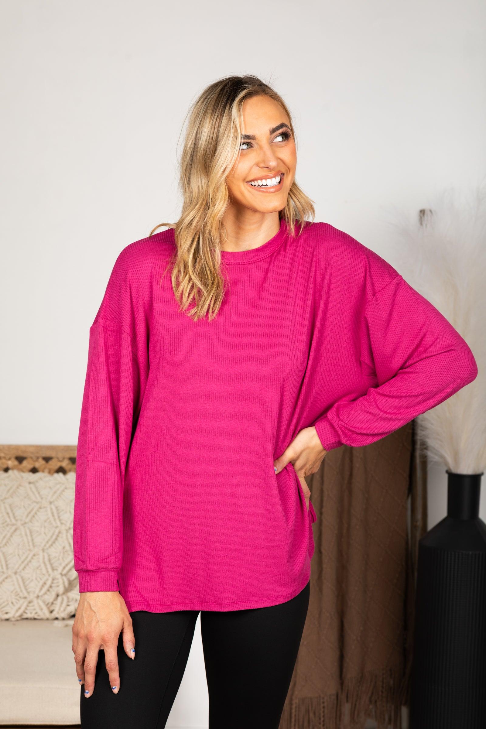 Essential Relaxed Long Sleeve With Side Slits Product Image