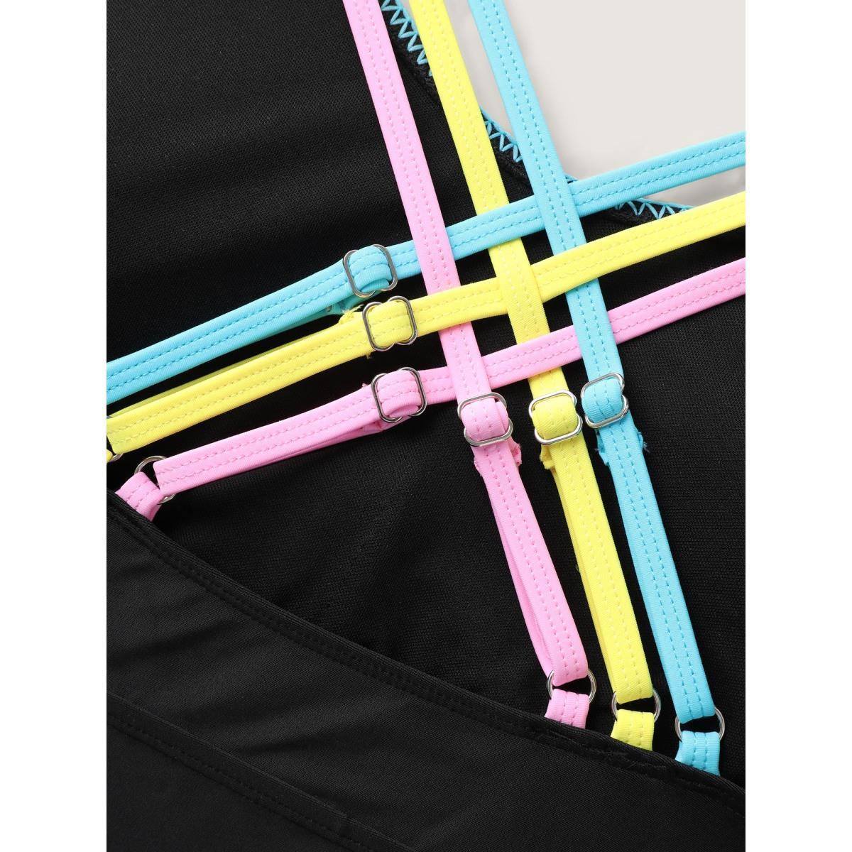 Plus Size Twist Ruched Sculpted One-Piece Swimsuit Women's Swimwear Black Resort Twist Curve Bathing Suits High stretch One Pieces BloomChic 12/L Product Image