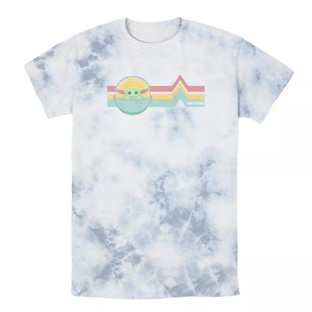 Men's Star Wars The Mandalorian The Child Rainbow Chest Lines Tee, Boy's,  Product Image