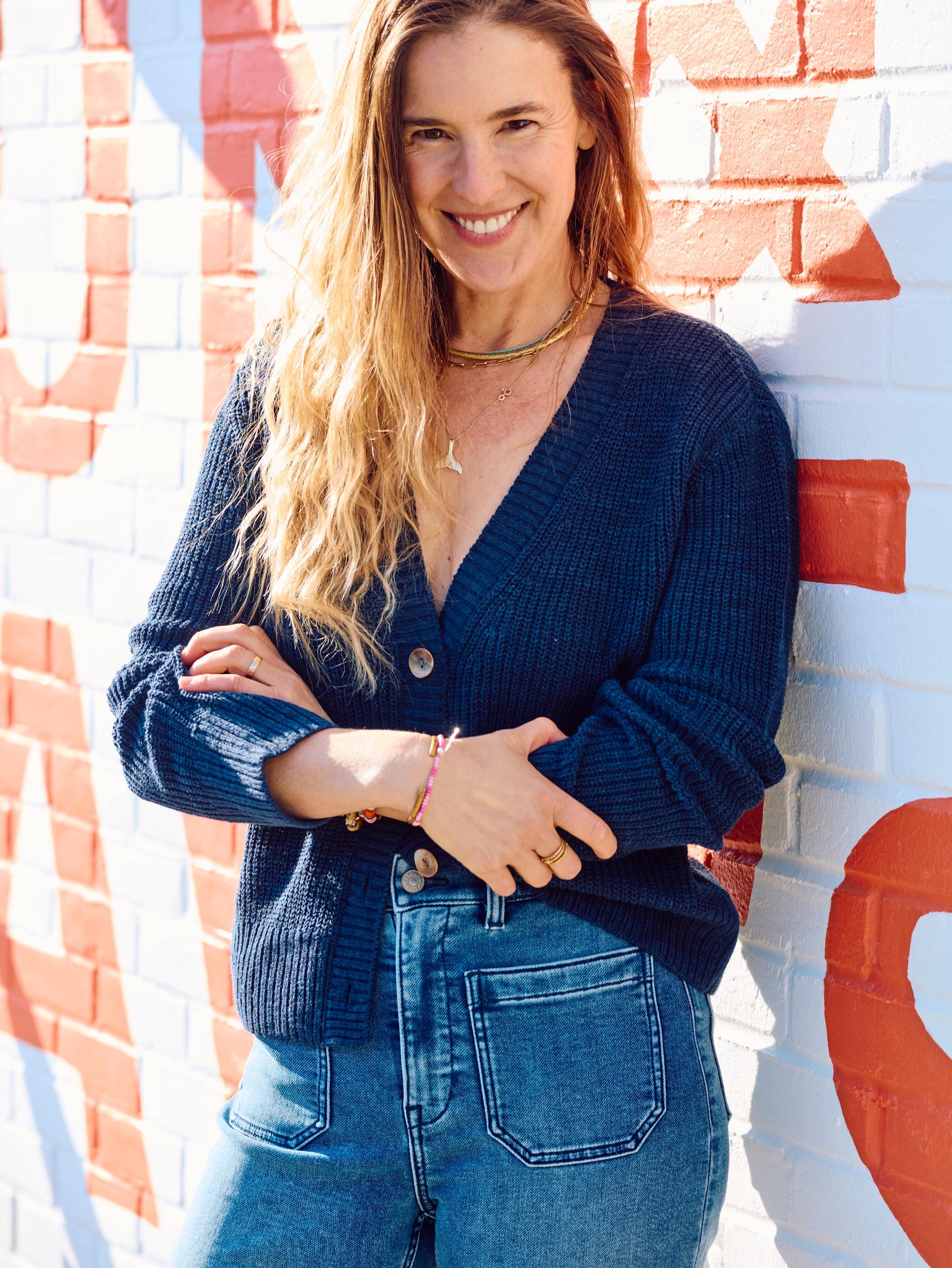 Miramar Linen Cardigan - Navy Blazer Female Product Image